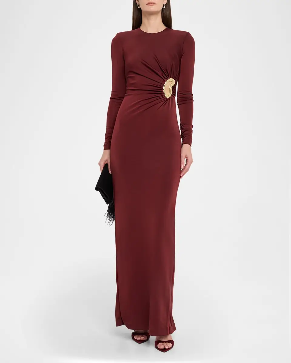 REBECCA VALLANCE Mischa Cutout Jersey Column Gown | Thumbnail 2