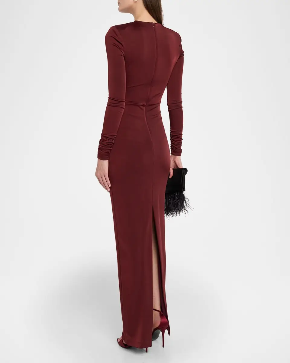 REBECCA VALLANCE Mischa Cutout Jersey Column Gown | Thumbnail 3