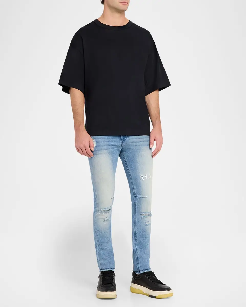 RTA Men's Distressed Skinny Jeans | Thumbnail 2