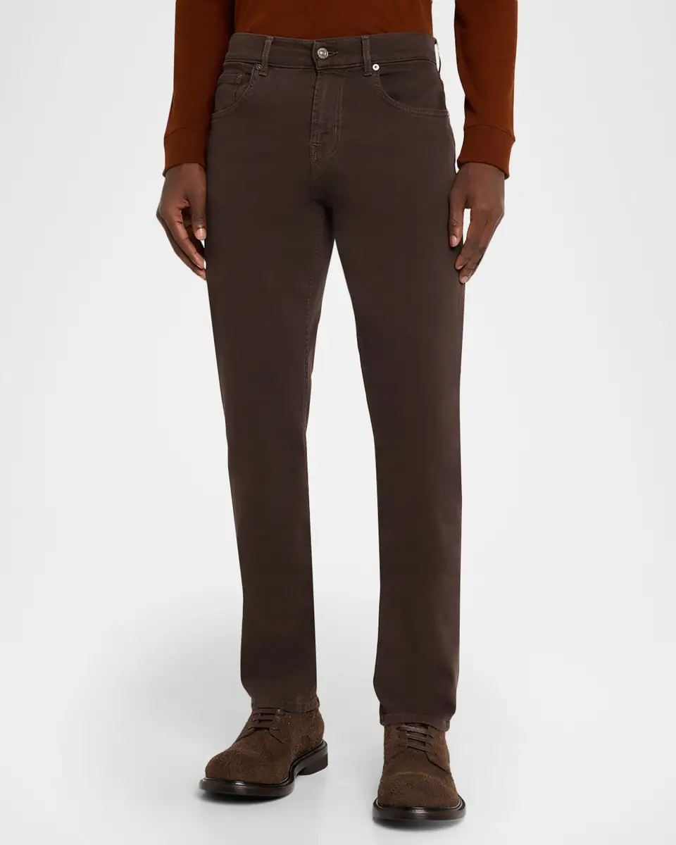 7 for all mankind Men's The Straight Slim Five-Pocket Pants | Thumbnail 4 7 for all mankind Men's The Straight Slim Five-Pocket Pants | Thumbnail 4
