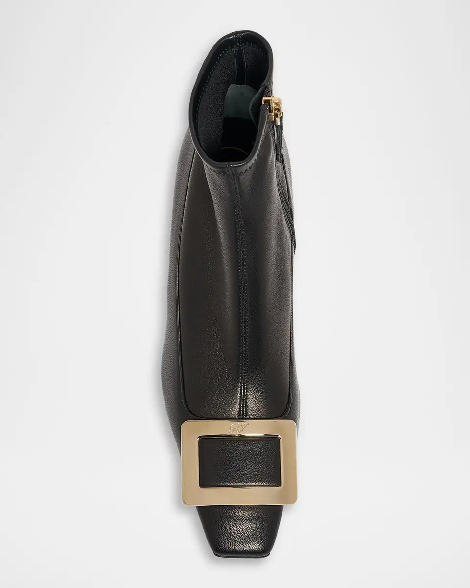 Roger Vivier Belle Vivier Buckle Leather Ankle Boots | Thumbnail 4