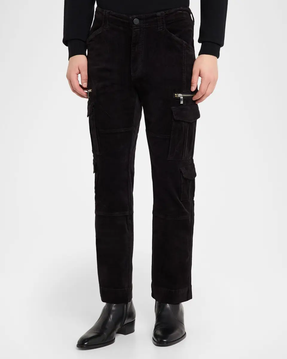 Monfrère Men's Tactical Needle Corduroy Cargo Pants | Thumbnail 3