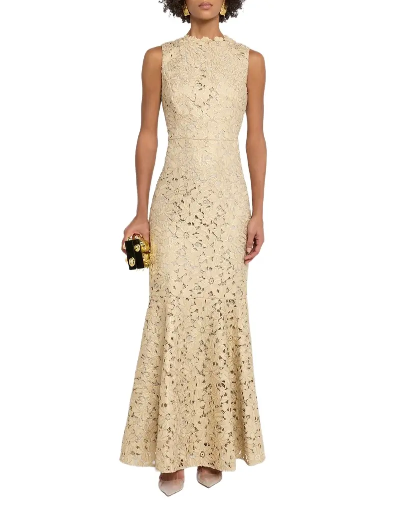 Shoshanna Reese Metallic Lace Gown | Image 1 Shoshanna Reese Metallic Lace Gown | Image 1