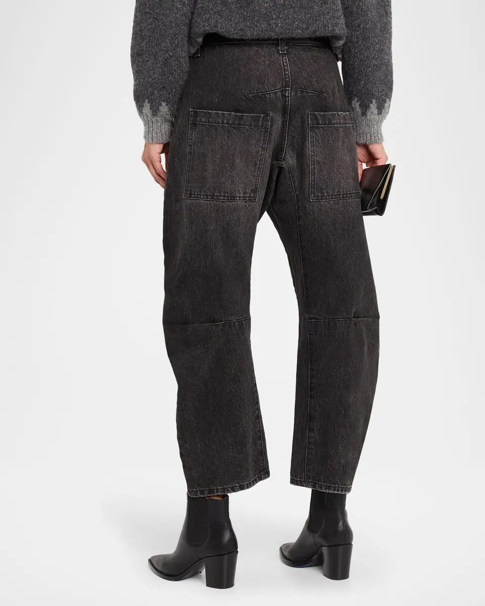 Nili Lotan Shon Barrel-Leg Ankle Jeans | Thumbnail 2 Nili Lotan Shon Barrel-Leg Ankle Jeans | Thumbnail 2