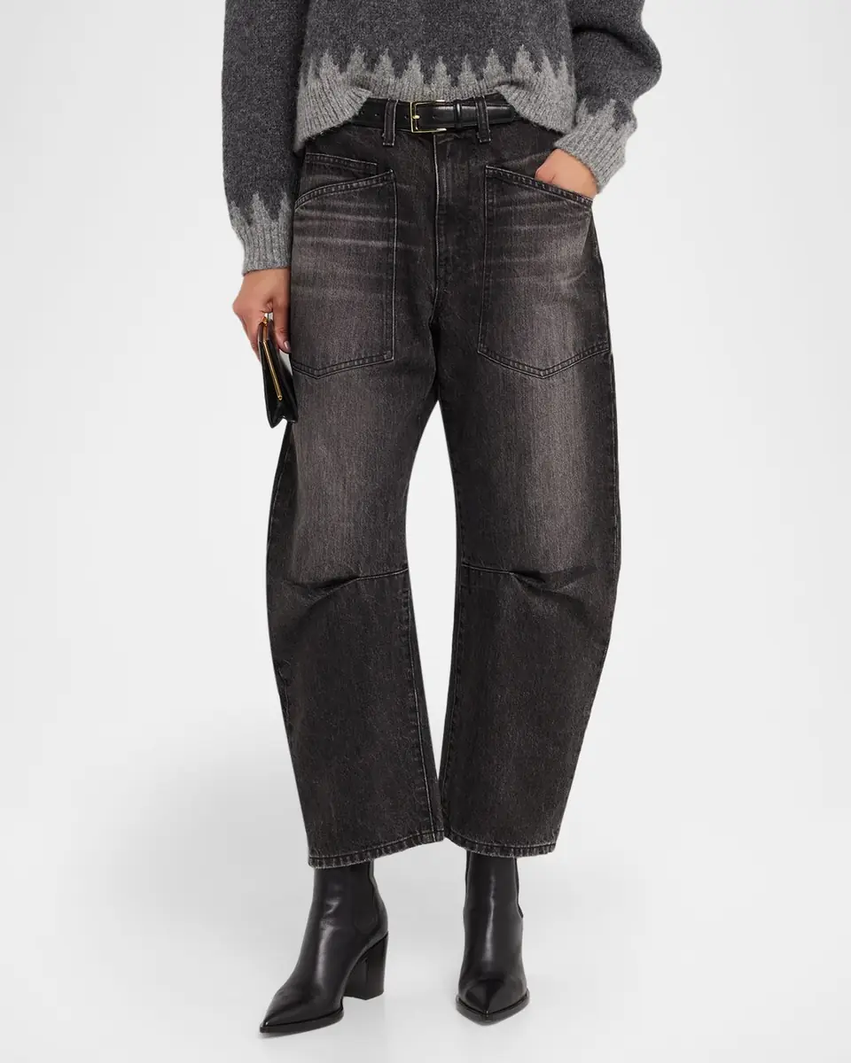 Nili Lotan Shon Barrel-Leg Ankle Jeans | Thumbnail 3 Nili Lotan Shon Barrel-Leg Ankle Jeans | Thumbnail 3