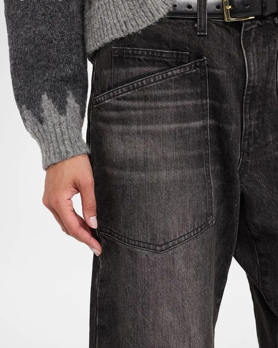 Nili Lotan Shon Barrel-Leg Ankle Jeans | Thumbnail 4 Nili Lotan Shon Barrel-Leg Ankle Jeans | Thumbnail 4
