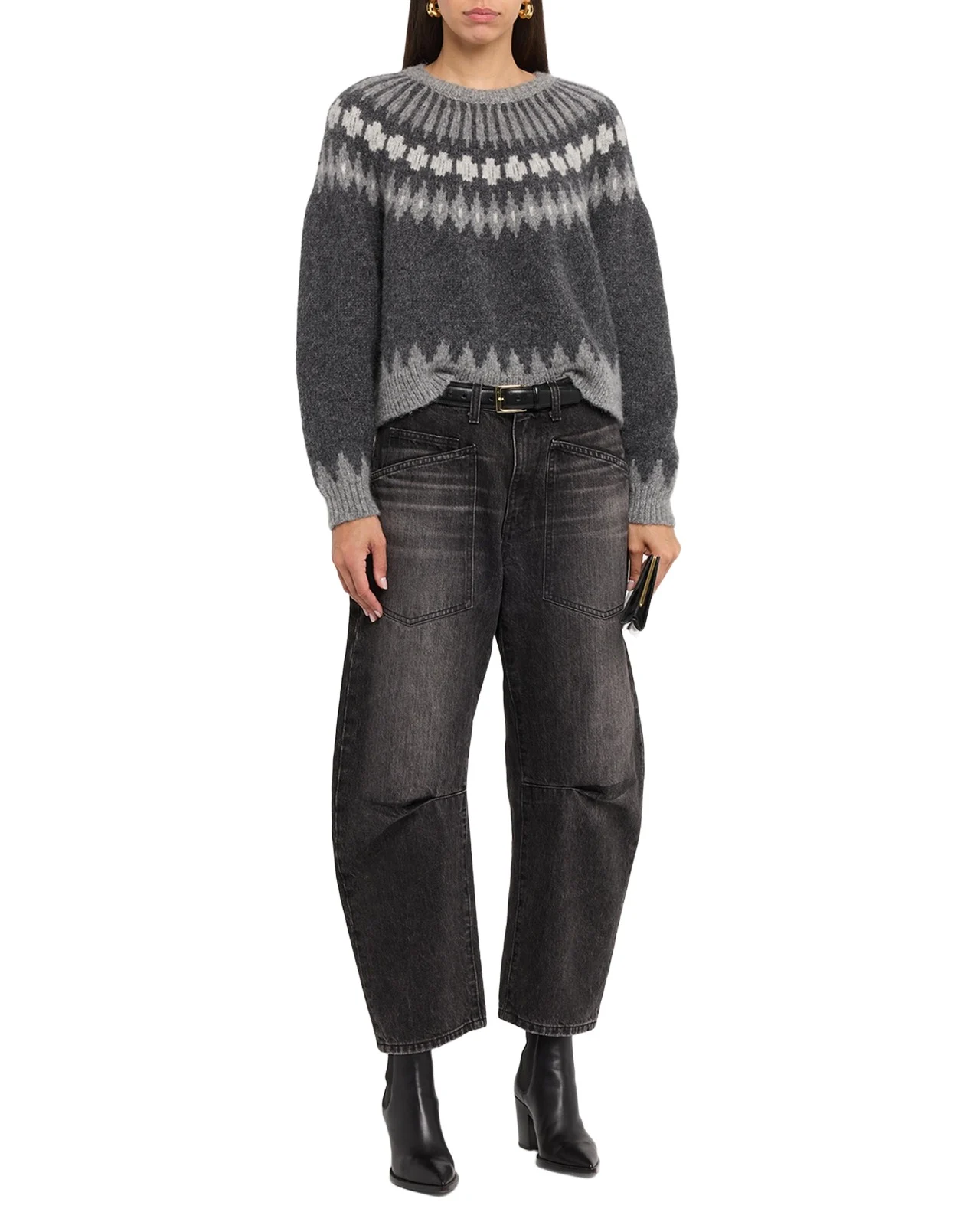 Shon Barrel-Leg Ankle Jeans Shon Barrel-Leg Ankle Jeans