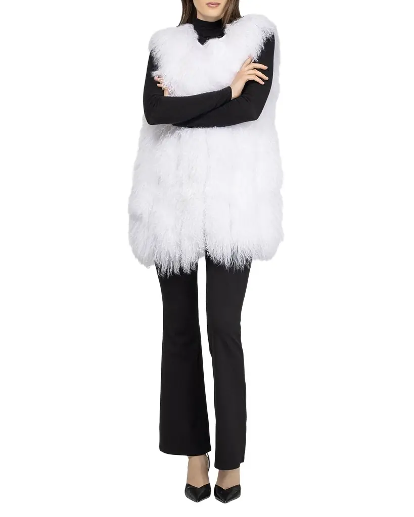 Gorski Monoglian Lamb Vertical Layer Vest | Image 1 Gorski Monoglian Lamb Vertical Layer Vest | Image 1