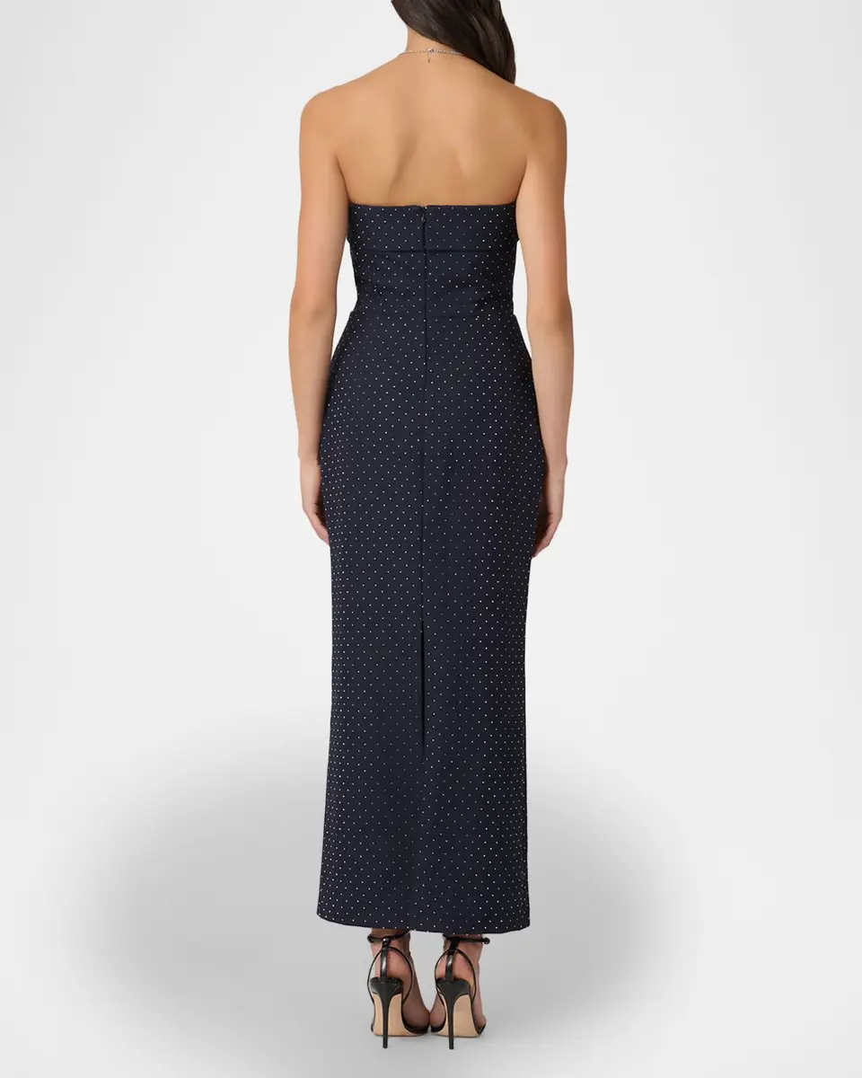 Shoshanna Liza Strapless Crystal-Studded Twill Maxi Dress | Thumbnail 2