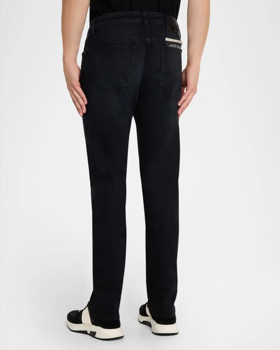 Jacob Cohen Men's Bard Slim Stretch Black Denim Jeans | Thumbnail 2 Jacob Cohen Men's Bard Slim Stretch Black Denim Jeans | Thumbnail 2