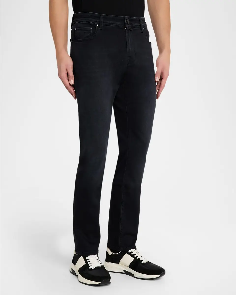 Jacob Cohen Men's Bard Slim Stretch Black Denim Jeans | Thumbnail 3 Jacob Cohen Men's Bard Slim Stretch Black Denim Jeans | Thumbnail 3
