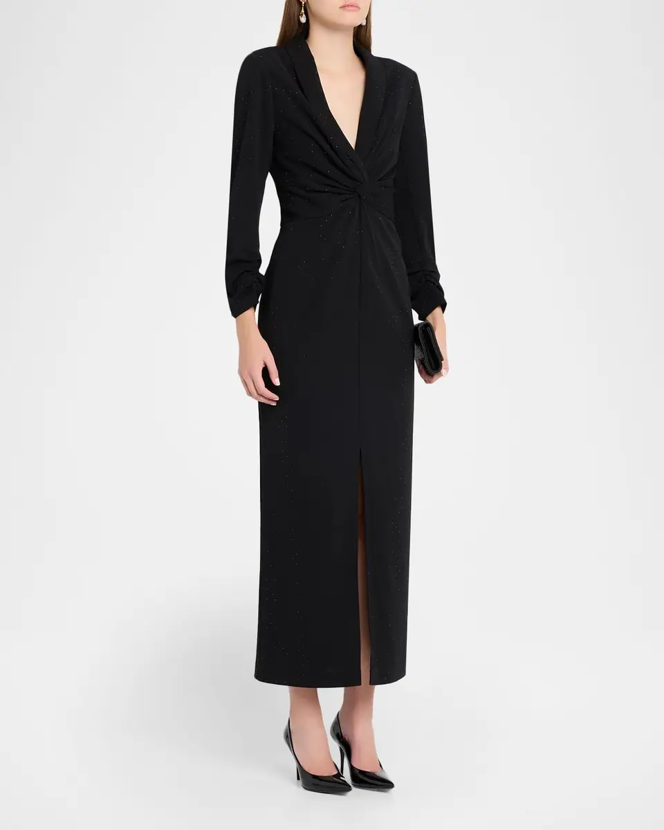 Shoshanna Asher Crystal-Embellished Twill Maxi Dress | Thumbnail 3