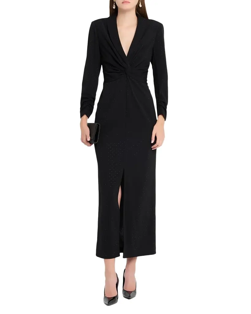 Shoshanna Asher Crystal-Embellished Twill Maxi Dress | Image 1 Shoshanna Asher Crystal-Embellished Twill Maxi Dress | Image 1