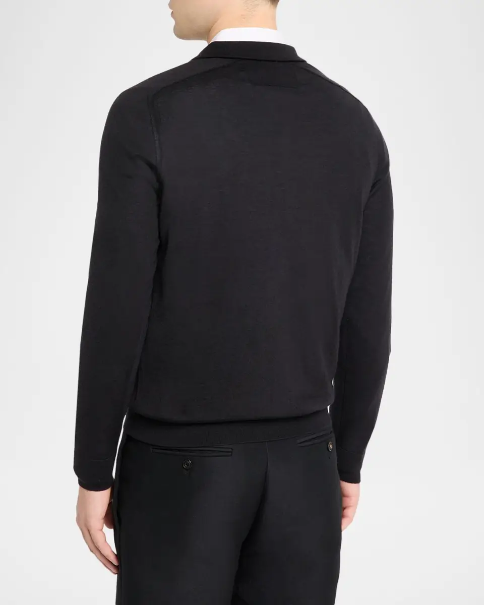 dunhill Men's Superfine Cashmere Quarter-Zip Sweater | Thumbnail 3
