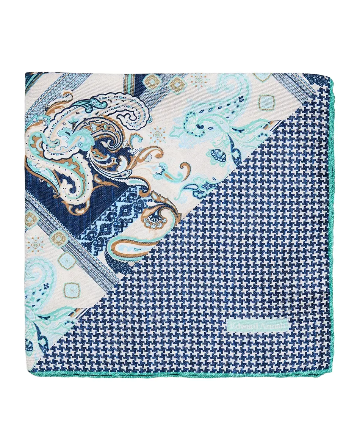 Men's Double-Printed Silk Hand-Rolled Pocket Square Men's Double-Printed Silk Hand-Rolled Pocket Square