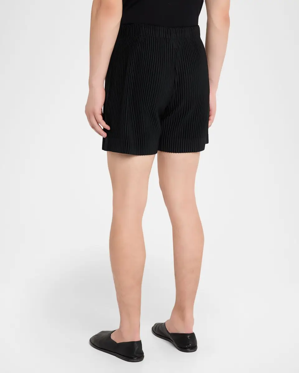 Homme Plissé Issey Miyake Men's Monthly Colors July Pleated Pull-On Shorts | Thumbnail 2 Homme Plissé Issey Miyake Men's Monthly Colors July Pleated Pull-On Shorts | Thumbnail 2