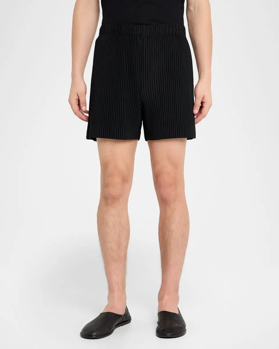 Homme Plissé Issey Miyake Men's Monthly Colors July Pleated Pull-On Shorts | Thumbnail 3 Homme Plissé Issey Miyake Men's Monthly Colors July Pleated Pull-On Shorts | Thumbnail 3