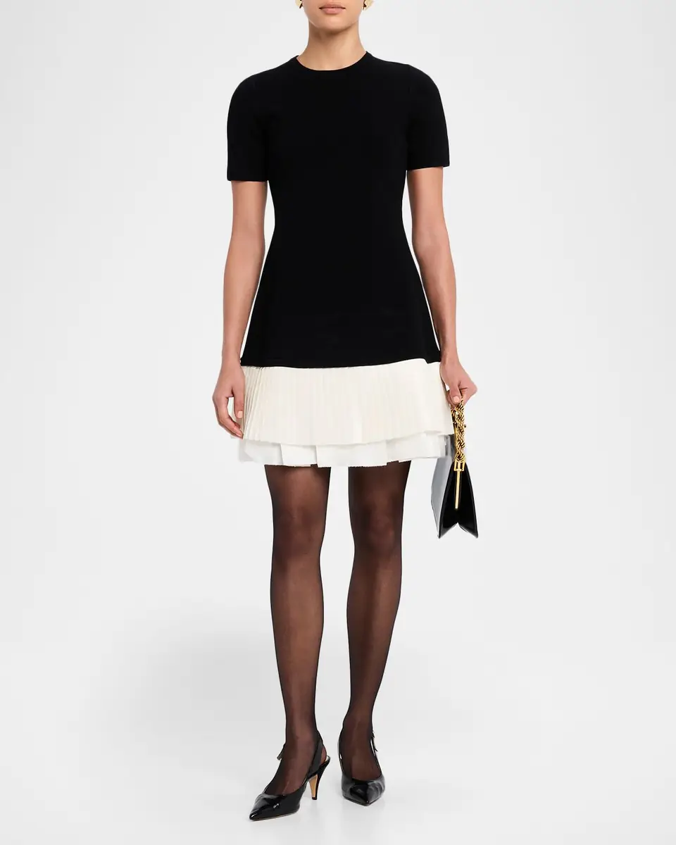 SIMKHAI Lorin Taffeta Knit Midi Dress | Thumbnail 4