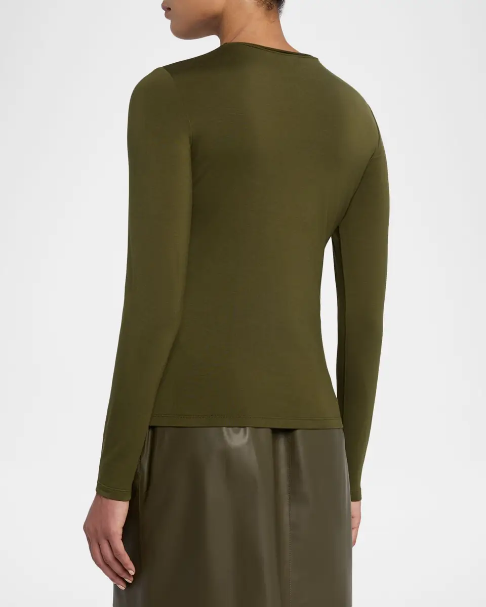 Lafayette 148 New York Crewneck Jersey Tee | Thumbnail 2