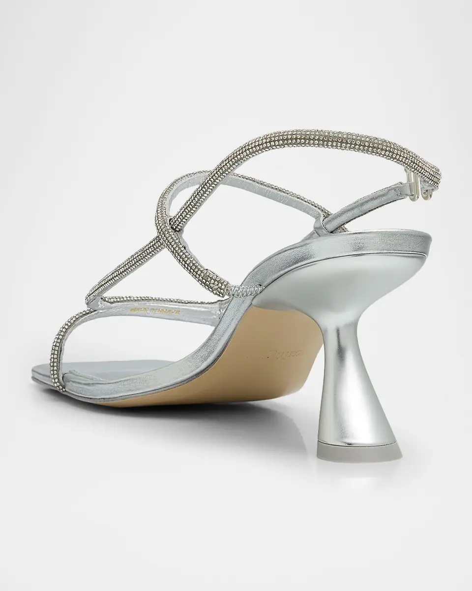 Cult Gaia Reina Rhinestone Metallic Leather Sandals | Thumbnail 4 Cult Gaia Reina Rhinestone Metallic Leather Sandals | Thumbnail 4