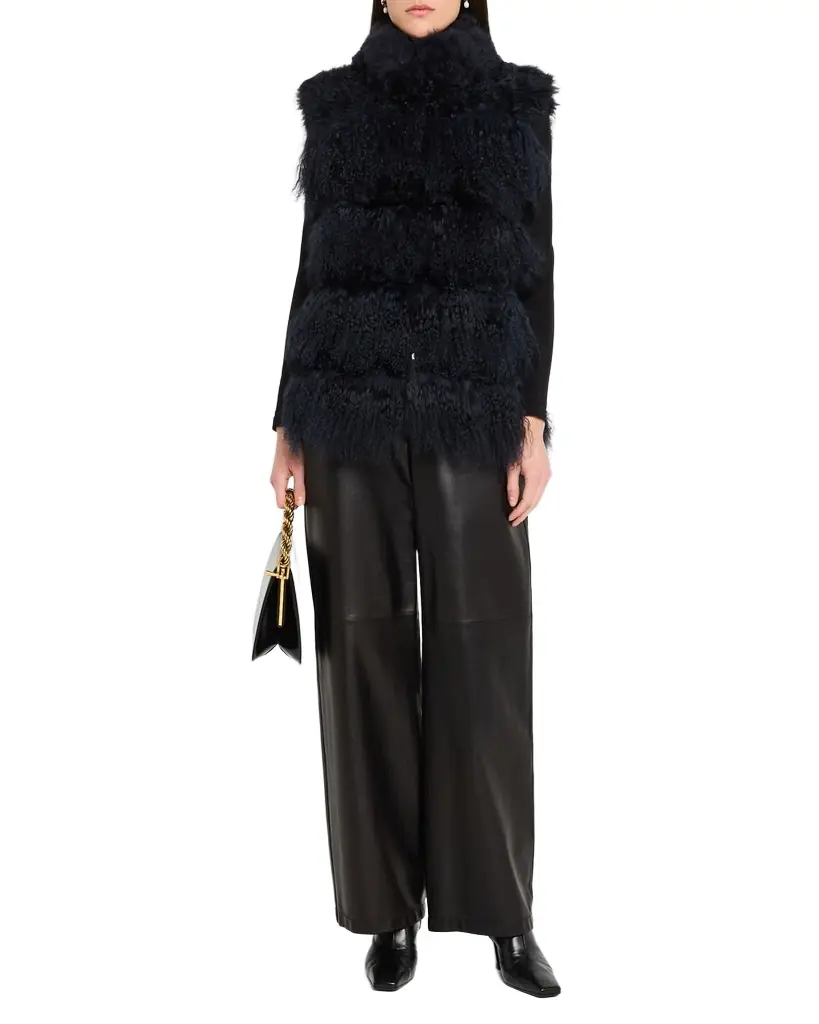 Gorski Horizontal Lamb Shearling Vest | Image 1 Gorski Horizontal Lamb Shearling Vest | Image 1