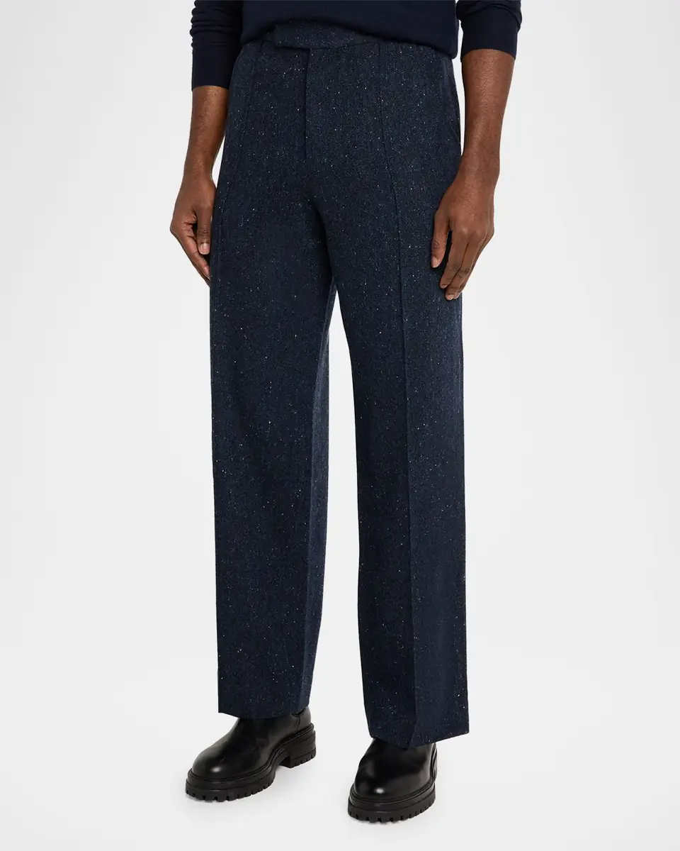 God’s True Cashmere Men's Denim Cashmere Pintuck-Front Trousers | Thumbnail 3 God’s True Cashmere Men's Denim Cashmere Pintuck-Front Trousers | Thumbnail 3