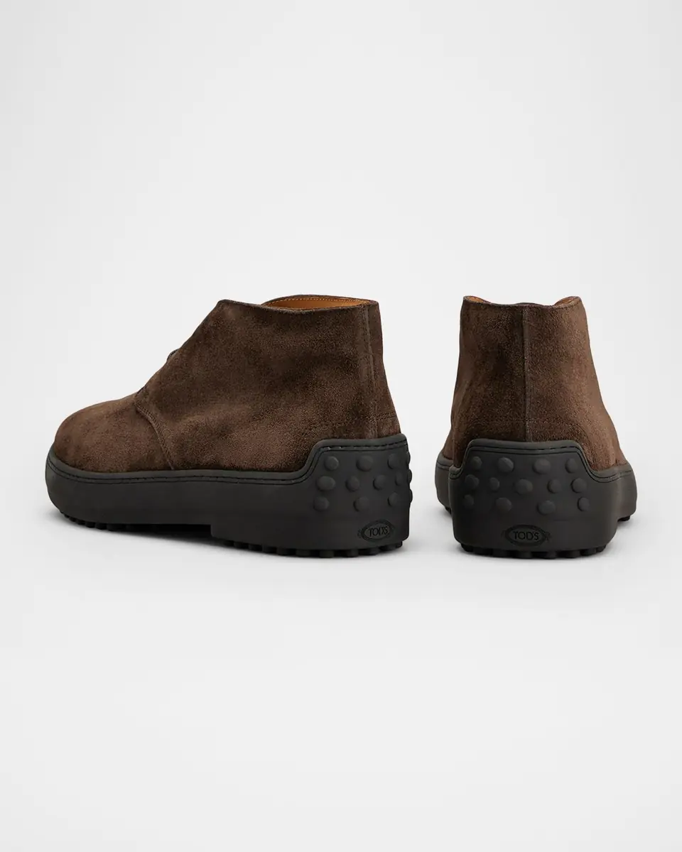 Tod's Men's Winter Gommino Suede Desert Boots | Thumbnail 3