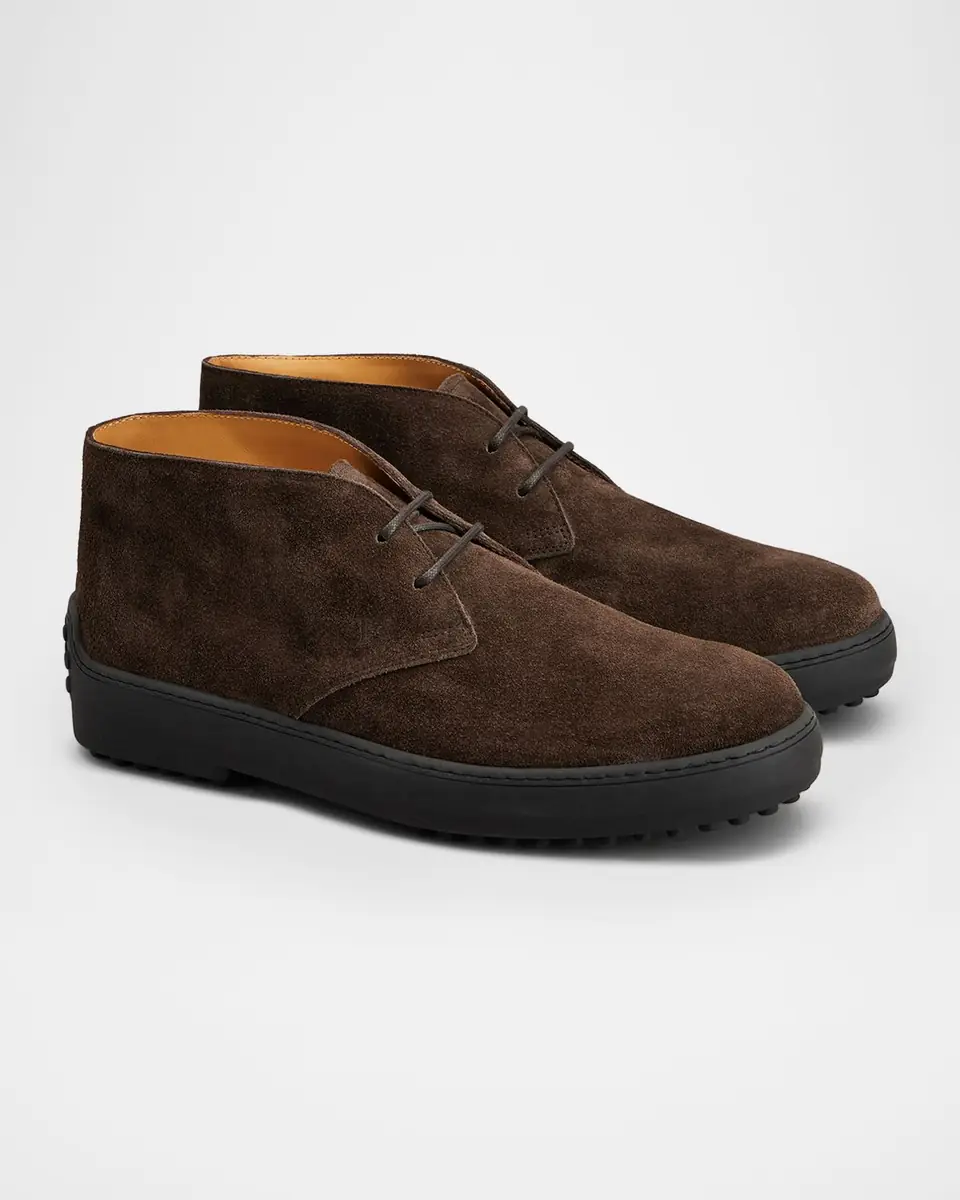 Tod's Men's Winter Gommino Suede Desert Boots | Thumbnail 5