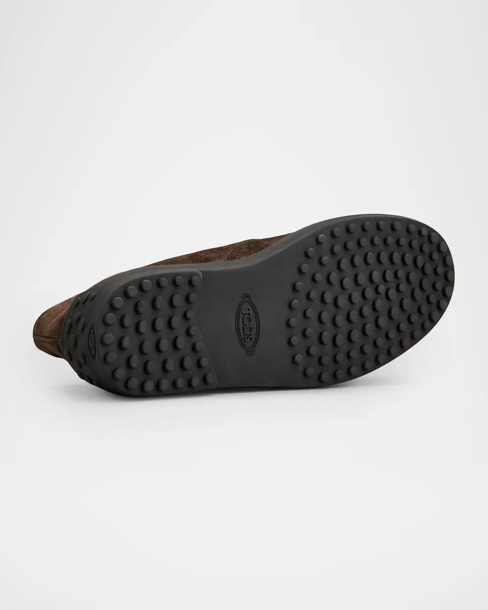 Tod's Men's Winter Gommino Suede Desert Boots | Thumbnail 6