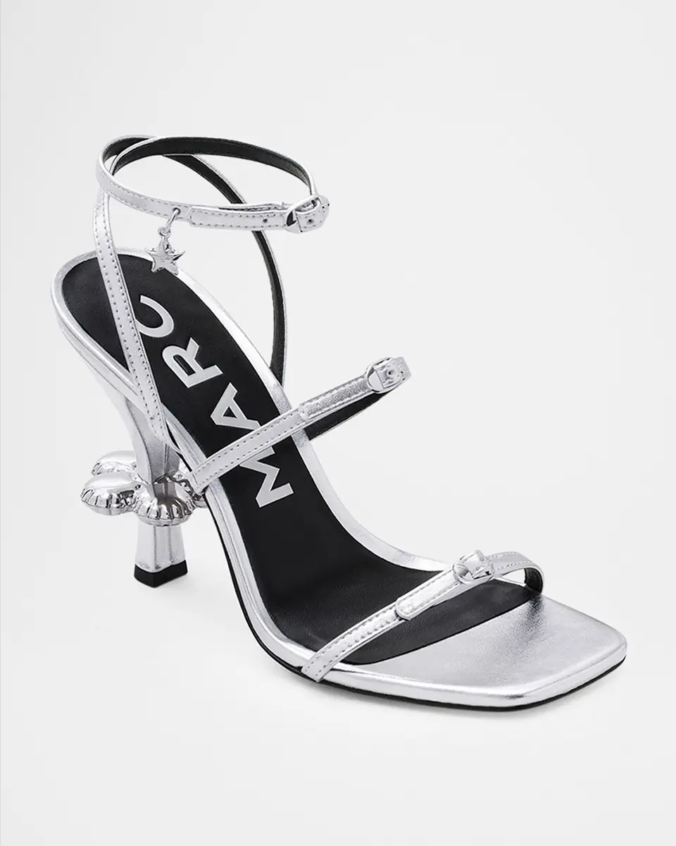 Marc Jacobs The Metallic Leather Daisy Sandals | Thumbnail 3 Marc Jacobs The Metallic Leather Daisy Sandals | Thumbnail 3