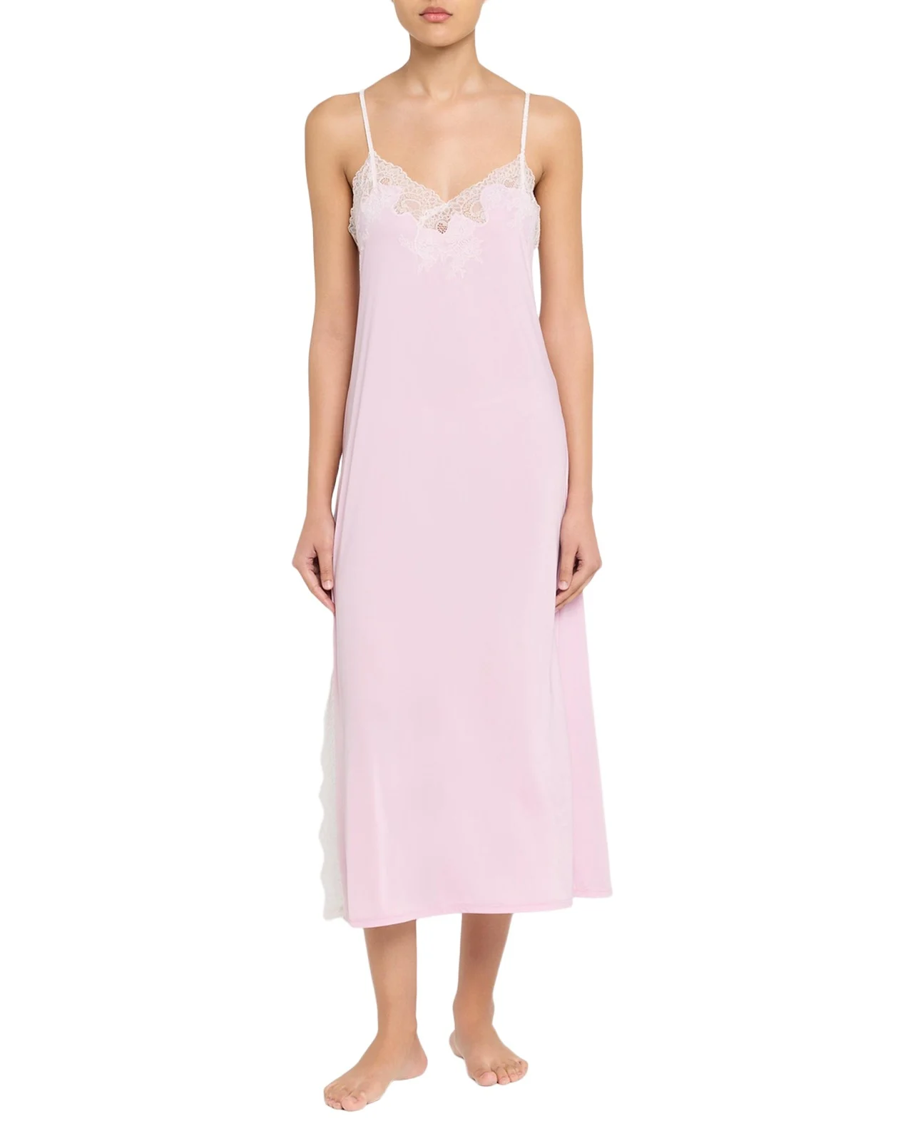Enchant Silky Lace-Trim Nightgown Enchant Silky Lace-Trim Nightgown