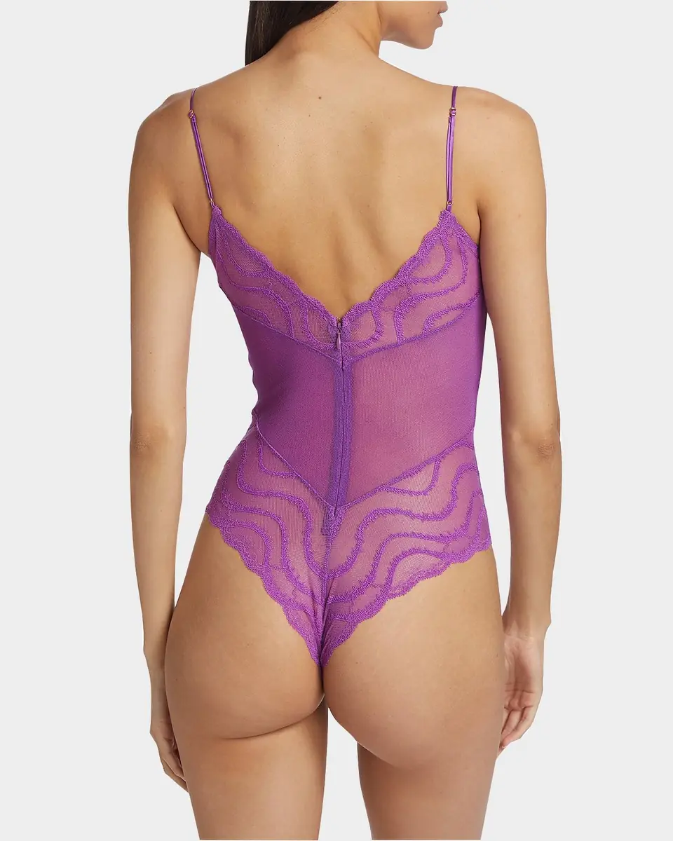 Kiki De Montparnasse Leche Moi Embroidered Tulle Bodysuit | Thumbnail 3 Kiki De Montparnasse Leche Moi Embroidered Tulle Bodysuit | Thumbnail 3
