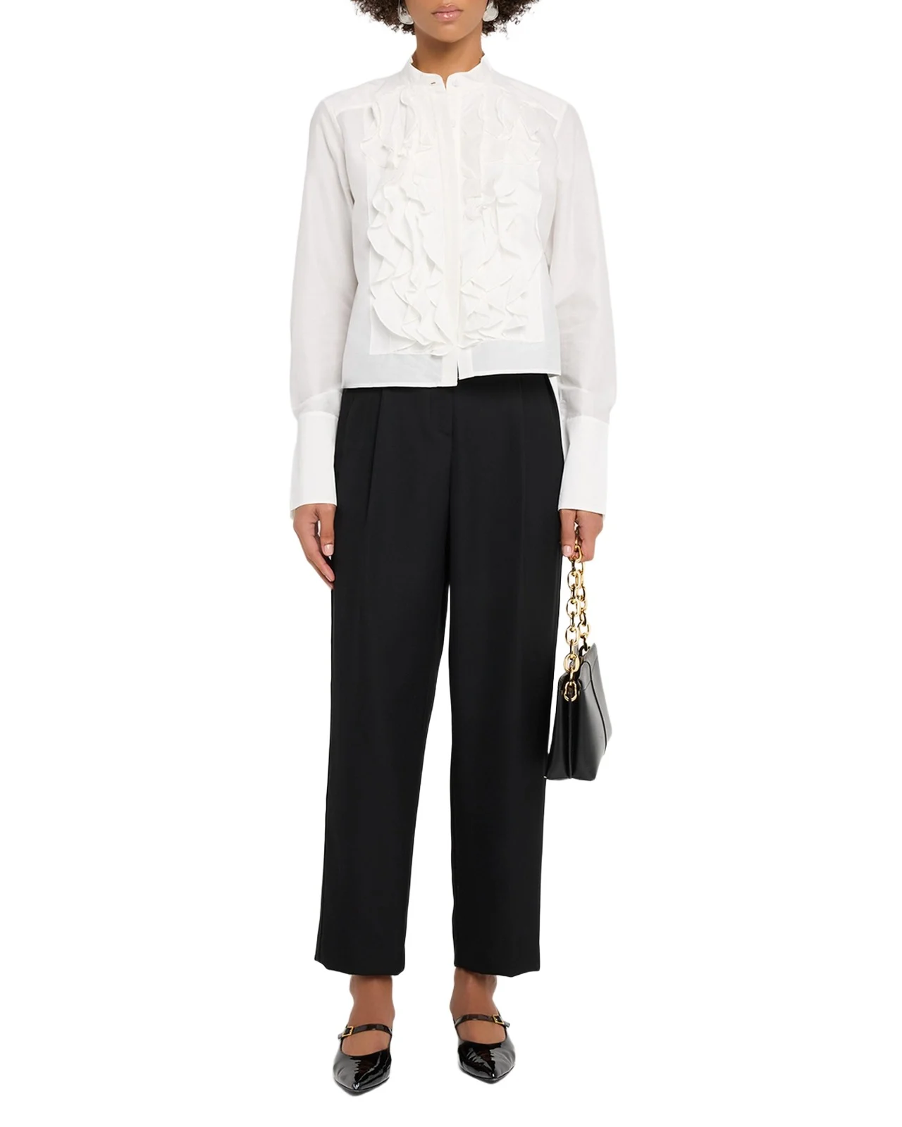 Patti Ruffle Button-Front Shirt Patti Ruffle Button-Front Shirt