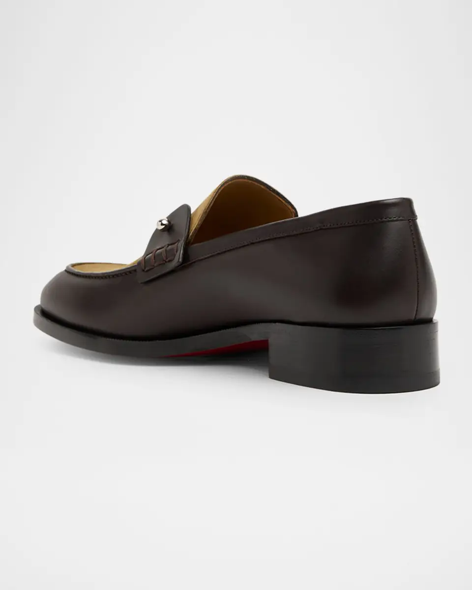 Christian Louboutin Men's Chambelimoc Leather & Suede Loafers | Thumbnail 5 Christian Louboutin Men's Chambelimoc Leather & Suede Loafers | Thumbnail 5