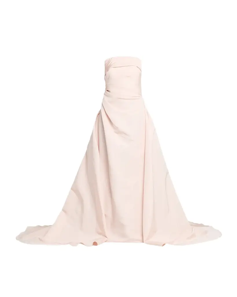 Pamella Roland Draped Silk Faille Gown | Image 1 Pamella Roland Draped Silk Faille Gown | Image 1
