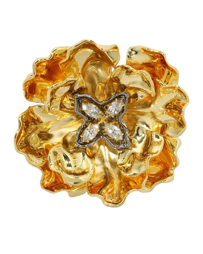 Alexis Bittar Jardin Gold Rose Pin | Image 1 Alexis Bittar Jardin Gold Rose Pin | Image 1