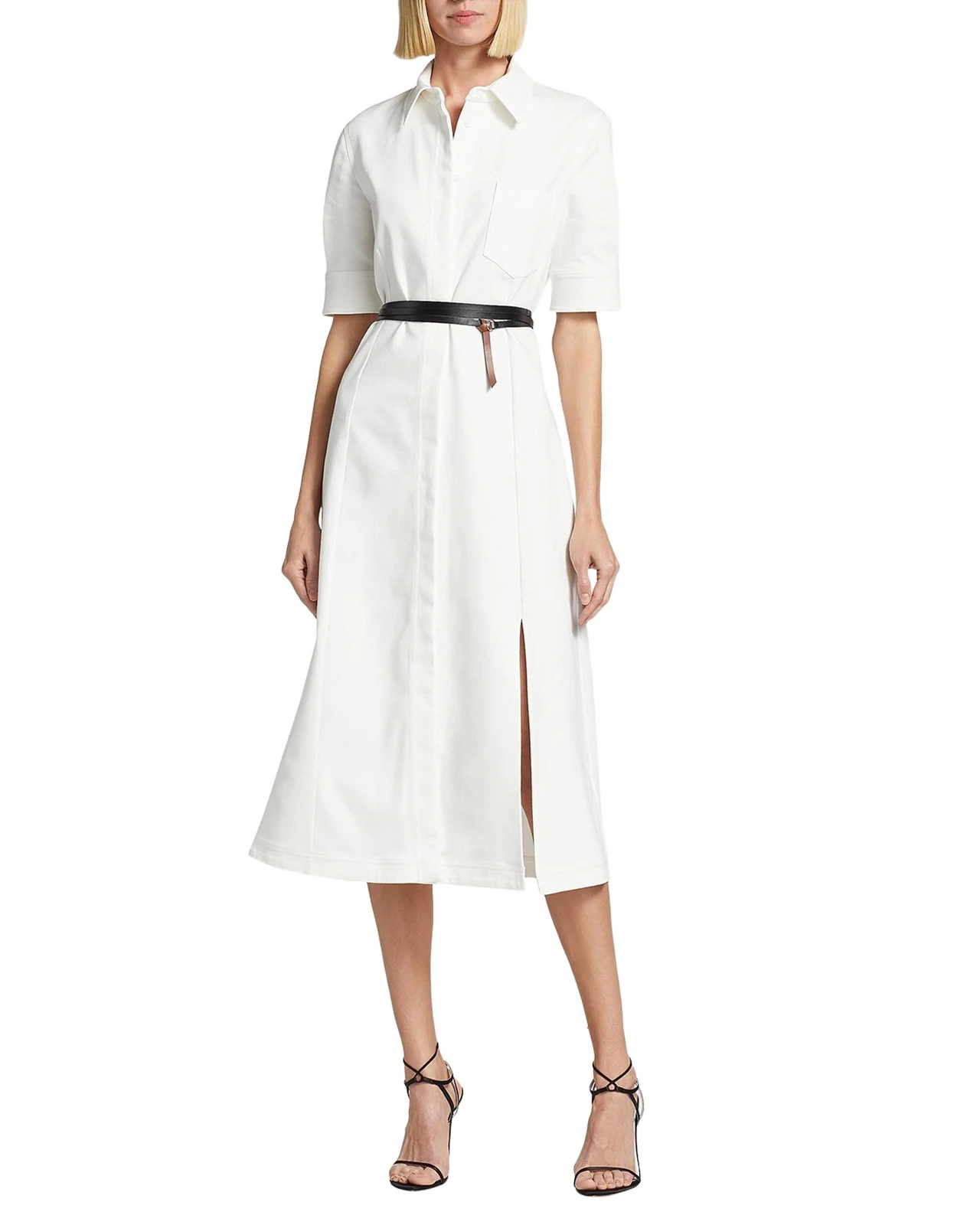 Altuzarra Kieran Belted Denim Shirtdress