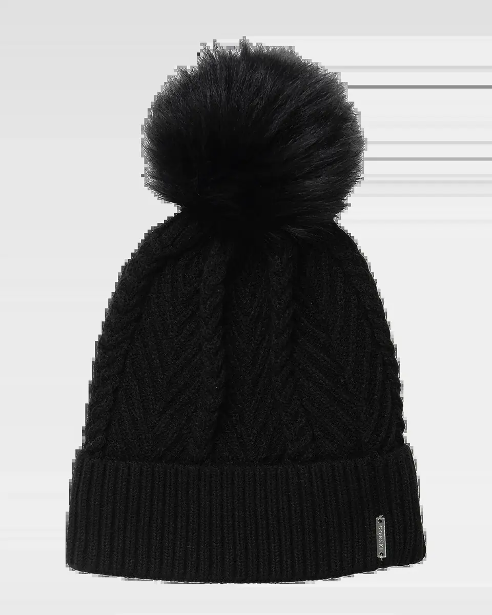 Gorski Knit Hat With Select Lamb Pom | Thumbnail 2 Gorski Knit Hat With Select Lamb Pom | Thumbnail 2