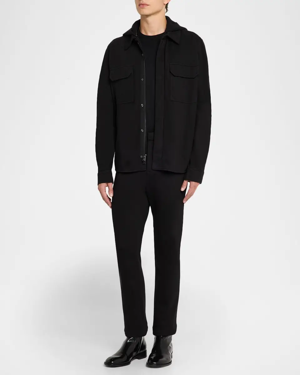 SIMKHAI Men's Travis Hooded Shirt Jacket | Thumbnail 2