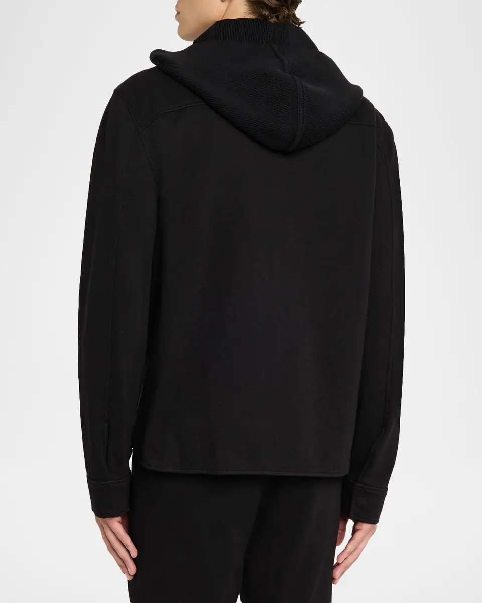 SIMKHAI Men's Travis Hooded Shirt Jacket | Thumbnail 3