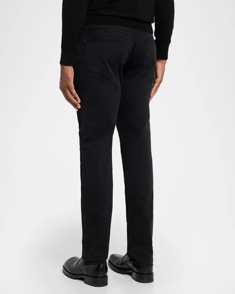 7 for all mankind Men's The Straight Black Denim Jeans | Thumbnail 2 7 for all mankind Men's The Straight Black Denim Jeans | Thumbnail 2