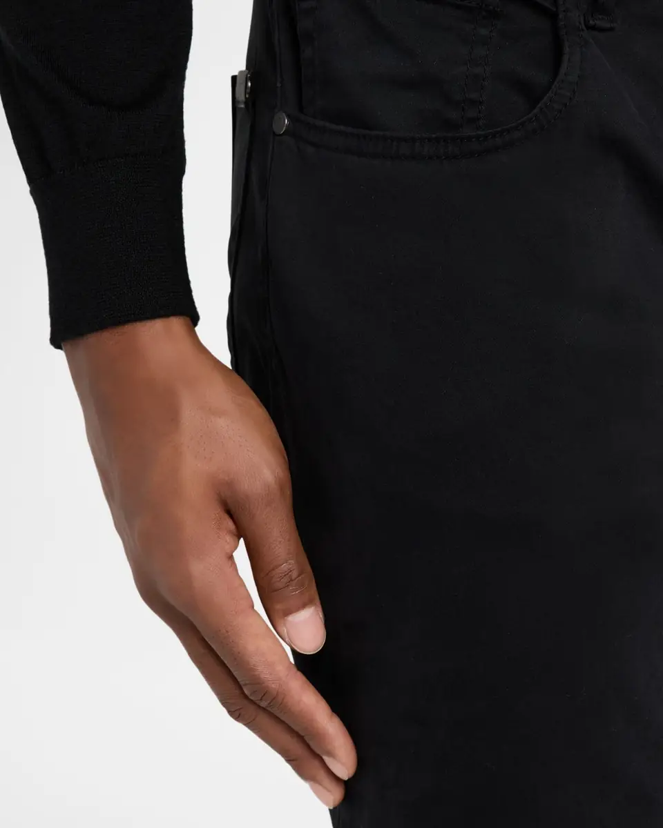 7 for all mankind Men's The Straight Black Denim Jeans | Thumbnail 4 7 for all mankind Men's The Straight Black Denim Jeans | Thumbnail 4