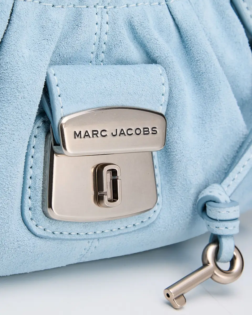 Marc Jacobs The Cristina Small Ruched Suede Satchel Shoulder Bag | Thumbnail 5