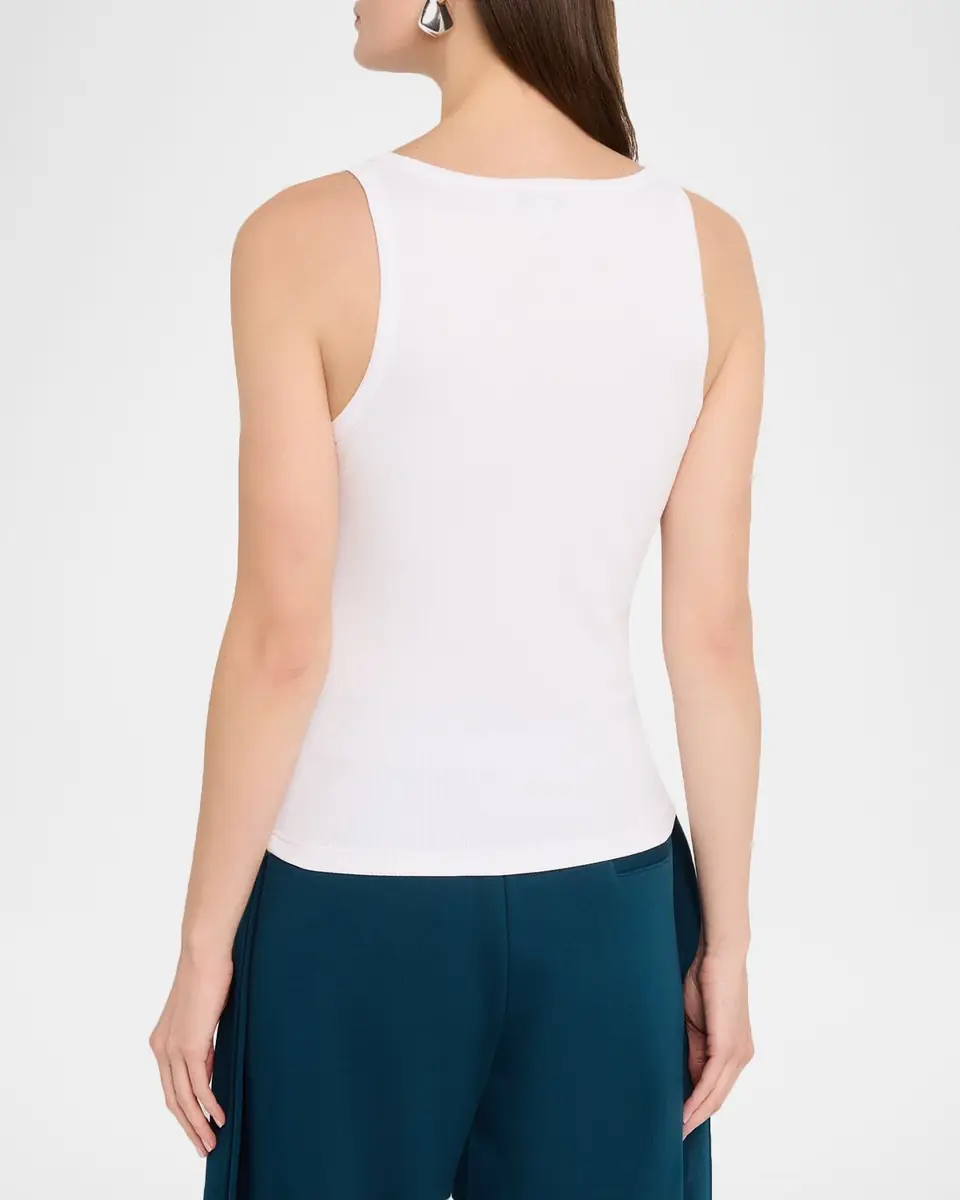 ALAÏA Darts Stretch Cotton Tank Top | Thumbnail 3 ALAÏA Darts Stretch Cotton Tank Top | Thumbnail 3