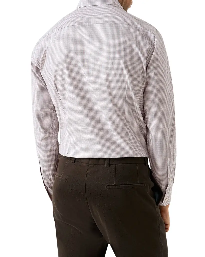 Eton Men's Contemporary Fit Petite Check Sport Shirt | Image 1 Eton Men's Contemporary Fit Petite Check Sport Shirt | Image 1