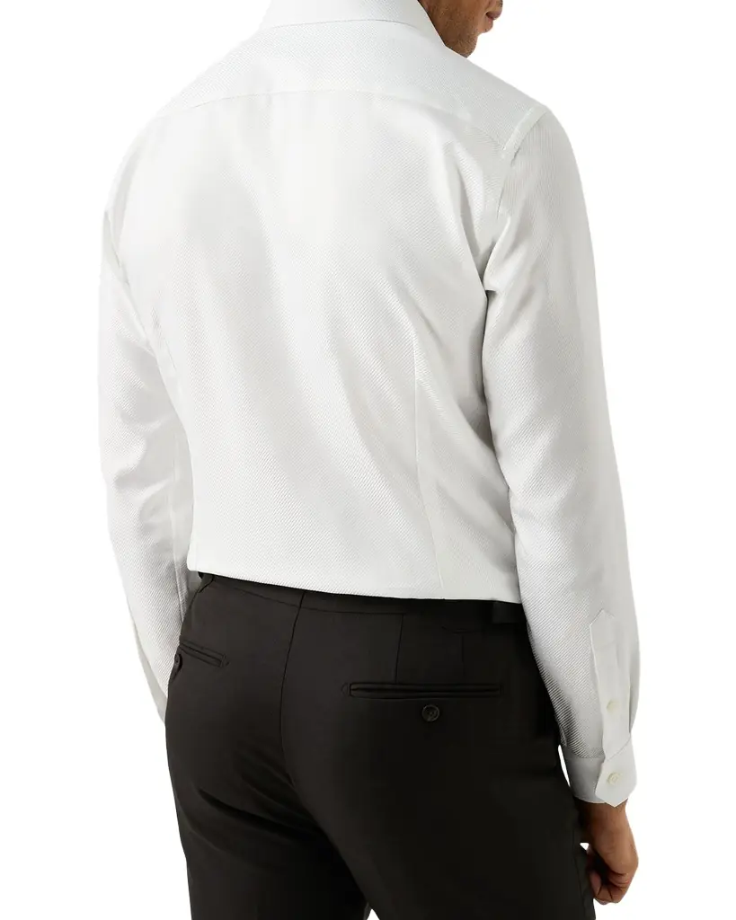 Men's Slim-Fit Tonal Stripe Organic Cotton Dress Shirt Men's Slim-Fit Tonal Stripe Organic Cotton Dress Shirt