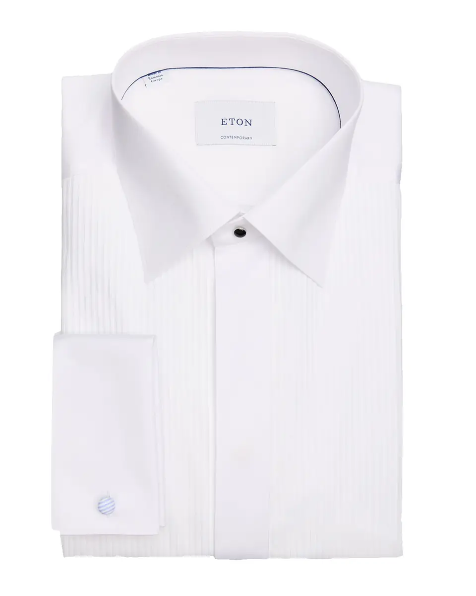 Eton Men's Contemporary Fit Cotton Plisse-Bib Dress Shirt | Thumbnail 2 Eton Men's Contemporary Fit Cotton Plisse-Bib Dress Shirt | Thumbnail 2