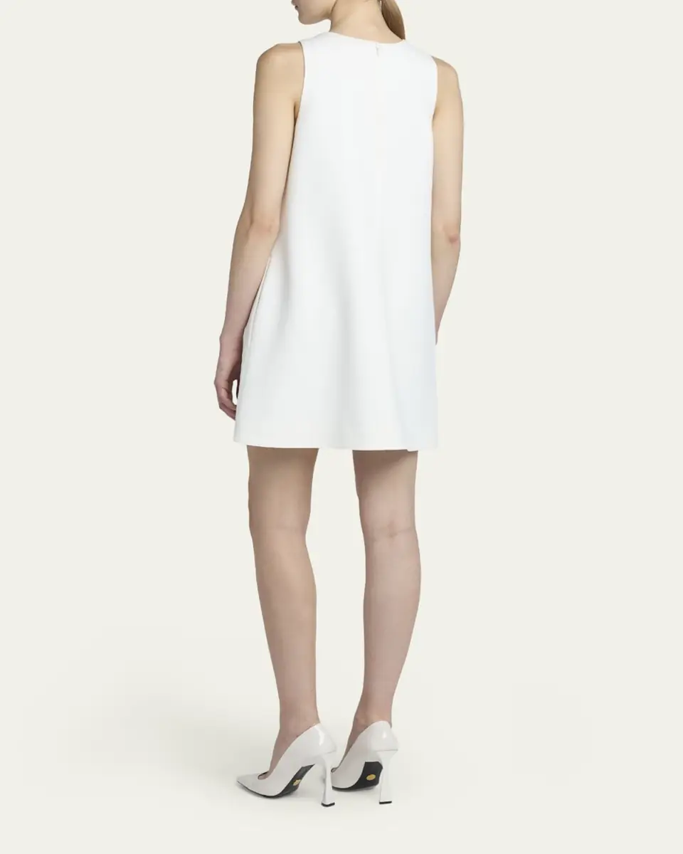 Stella McCartney Floral Embroidered Sleeveless Mini Shift Dress | Thumbnail 3 Stella McCartney Floral Embroidered Sleeveless Mini Shift Dress | Thumbnail 3