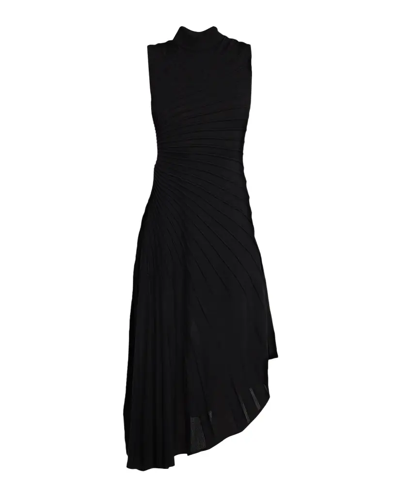 Alaïa Mock-Neck Sculpting Wool Dress | Image 1 Alaïa Mock-Neck Sculpting Wool Dress | Image 1