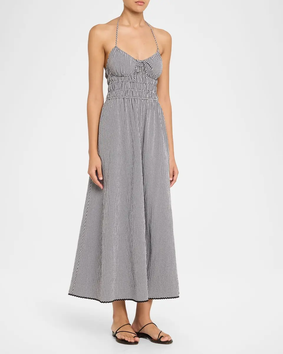 Solid & Striped The Lolita Gingham Maxi Dress | Thumbnail 4 Solid & Striped The Lolita Gingham Maxi Dress | Thumbnail 4